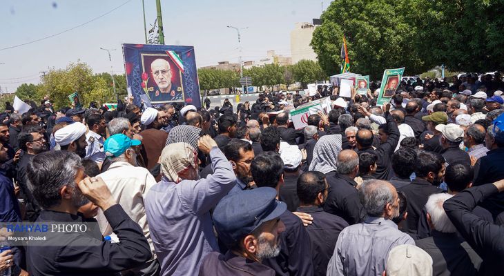 تشییع  پیکر مطهر سردار شهید غلامرضا محرابی