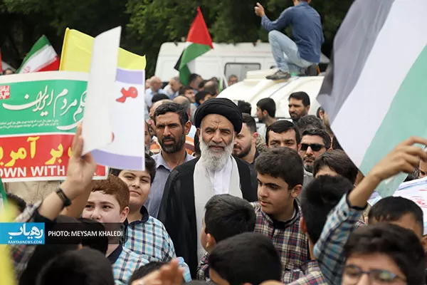 راهپیمایی مردم اهواز در حمایت از ملت فلسطین