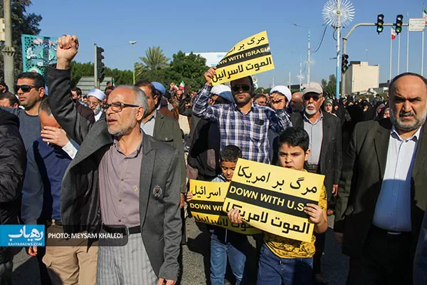 راهپیمایی مردم خوزستان در محکومیت جنایت تروریستی کرمان