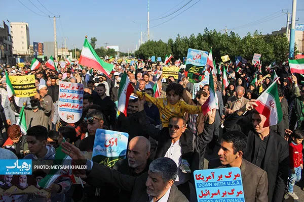 راهپیمایی مردم خوزستان در محکومیت جنایت تروریستی کرمان