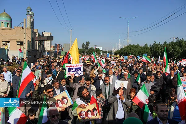 راهپیمایی مردم خوزستان در محکومیت جنایت تروریستی کرمان