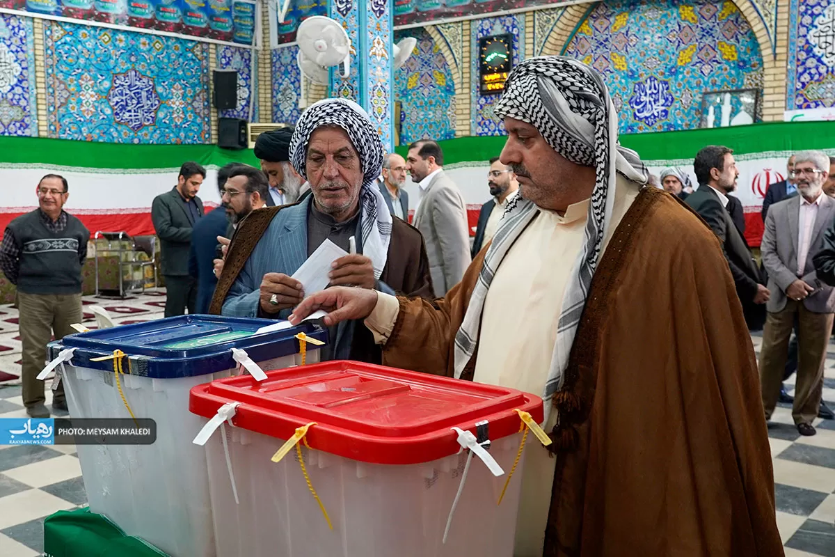 حضور پرشور مردم‌اهواز در انتخابات به روایت تصویر