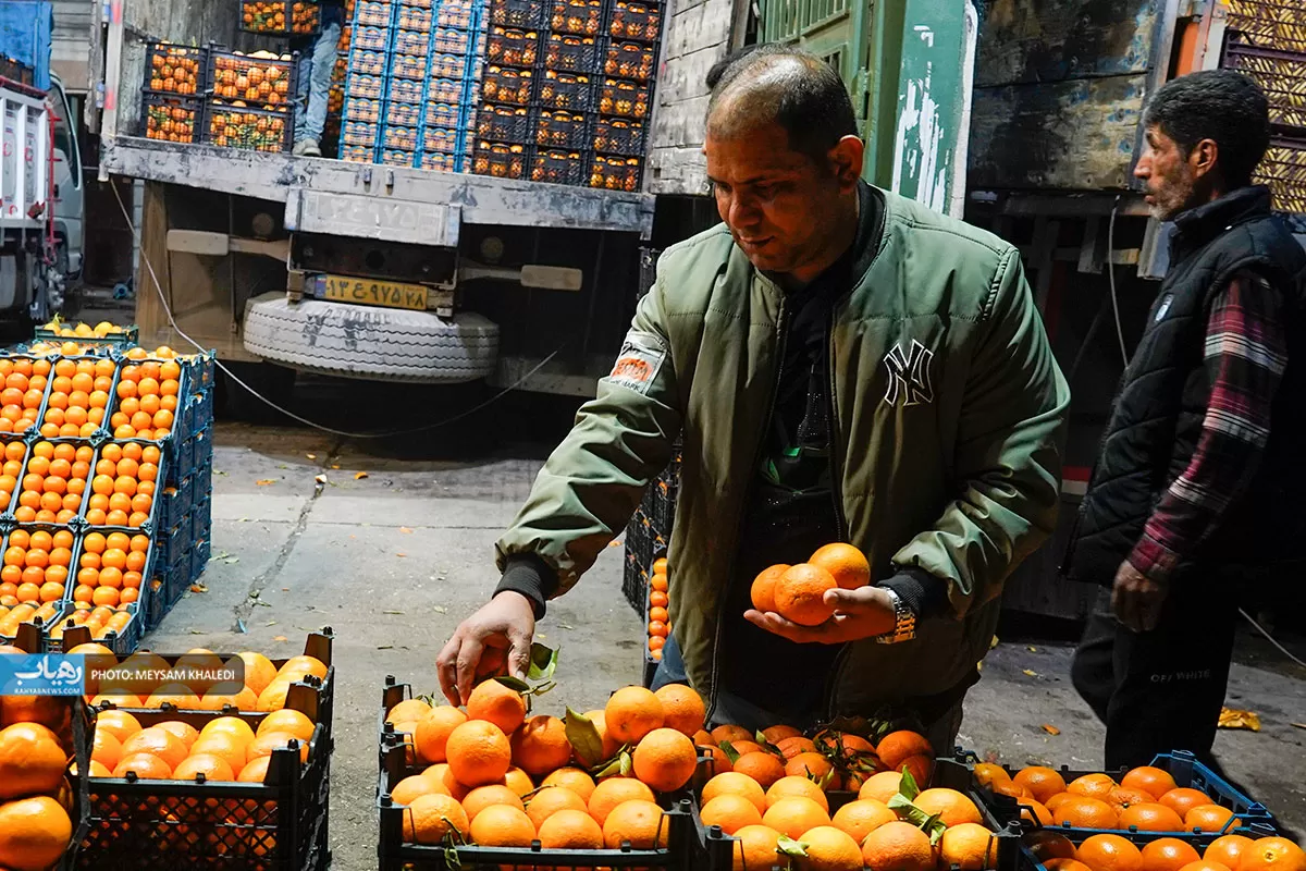 میدان تره‌بار اهواز در شب‌های پیشواز نوروز