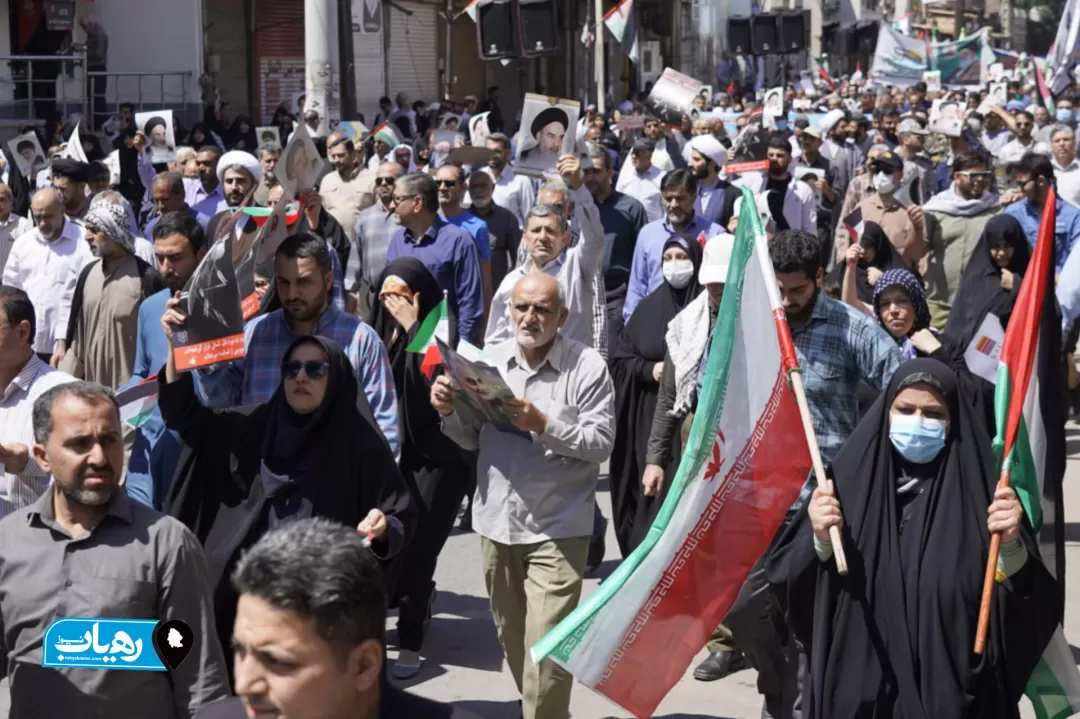 حضور مردم اهواز در راهپیمایی جهانی روز قدس