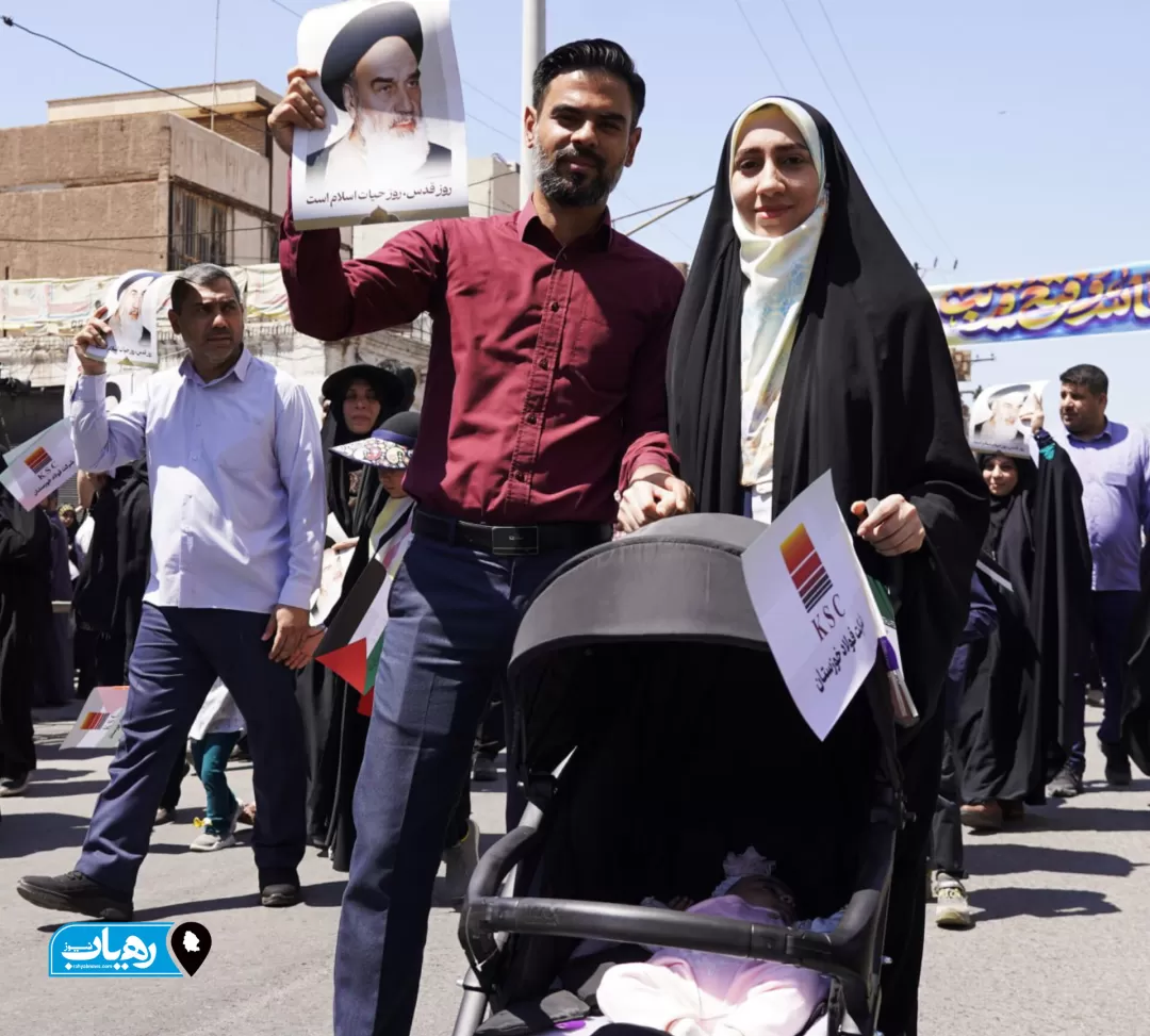 حضور مردم اهواز در راهپیمایی جهانی روز قدس