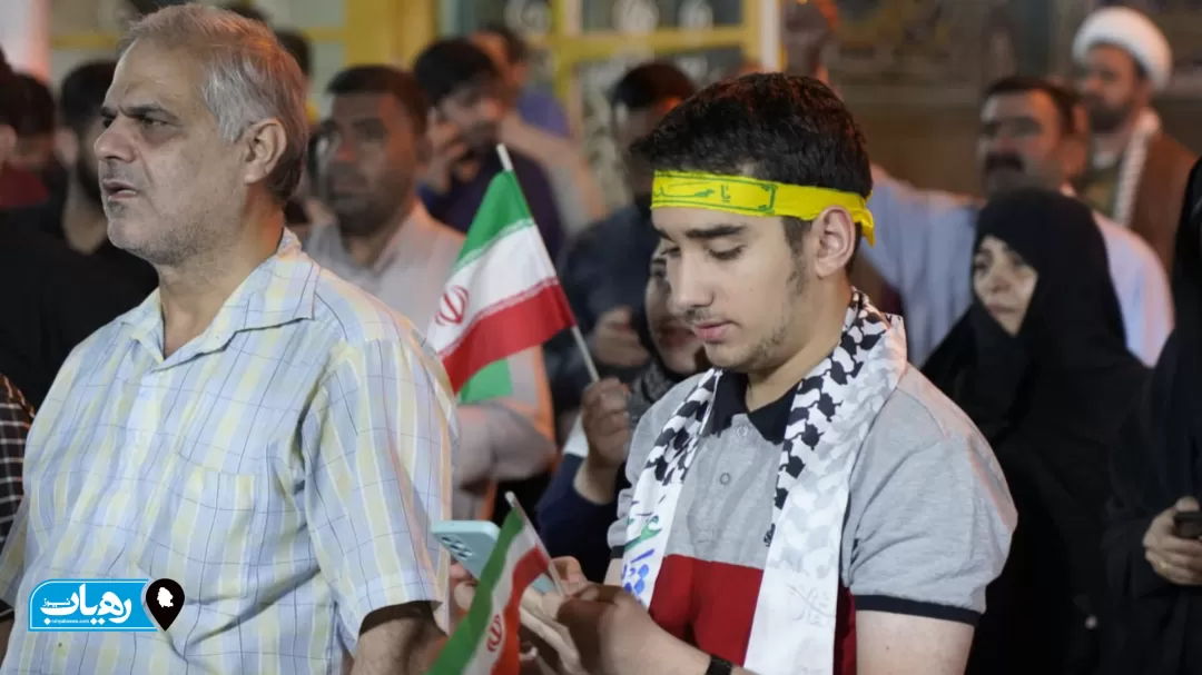 خوشحالی مردم اهواز  در پاسخ به رژیم غاصب‌صهیونیستی