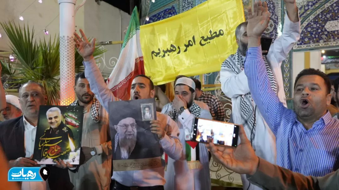 خوشحالی مردم اهواز  در پاسخ به رژیم غاصب‌صهیونیستی