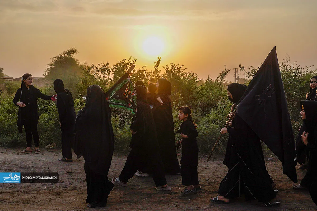 عشاق امام حسین (ع) به دل آب زدند