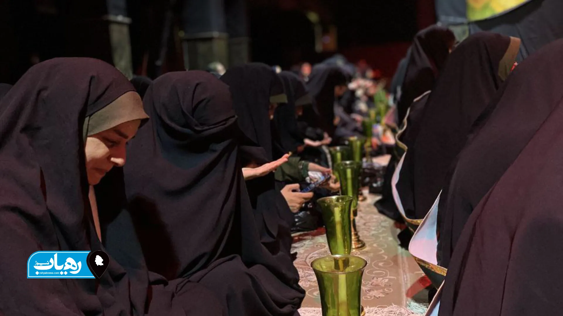 عزاداری خادمان افتخاری امام رضا در خوزستان