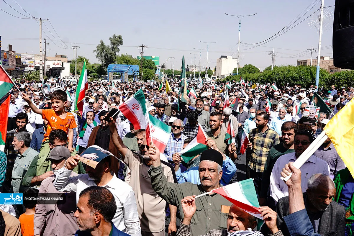 راهپیمایی جمعه خشم در اهواز برگزار شد