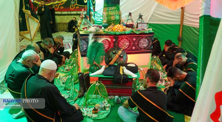 آئین سینی گردانی حضرت قاسم برگزار شد